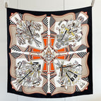 Black saddle bouquet twill / 88cm