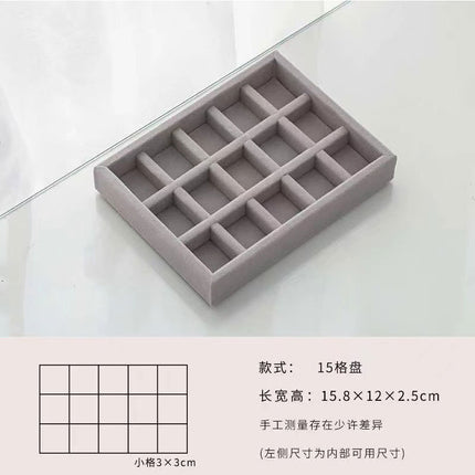 [Jewelry storage artifact] factory direct jewelry storage box jewelry storage plate earrings ring storage finishing