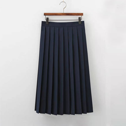Manufacturer Supplies Jk Uniform Yellow Three-Piece Sailor Suit Short-Sleeve Tea Feather Spring and Autumn Long-Sleeve Pleated Skirt Set