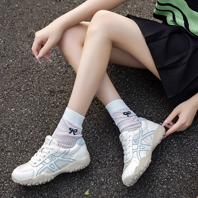 Genuine Leather German Training Shoes for Women, 2026 New Versatile Trendy Sports Casual Sneakers, Breathable Thin-Style Forrest Gump Shoes