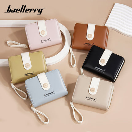 Baellerry New Wallet Women's Card Holder Fashion Niche Multi-Card Slot Cute High-Value Coin Purse for Women