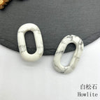 38*23mm / One white turquoise