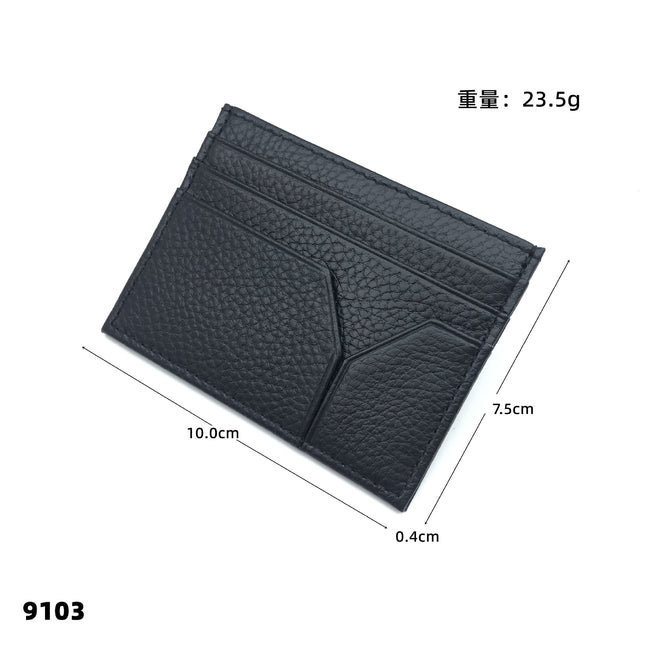 2025 Cross-Border Hot-Selling Ultra-Thin Creative Leather Card Holder Men's Commuter Bag First-Layer Cowhide Women's High-End Card Holder