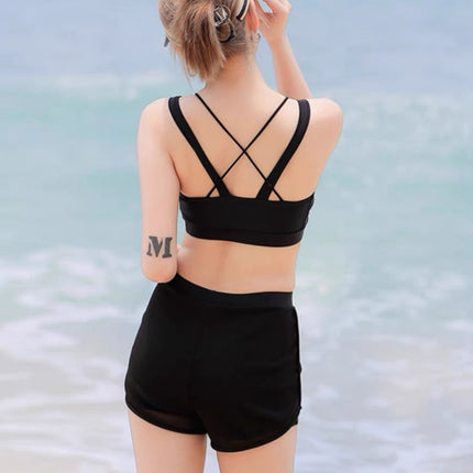 Swimsuit Women's New Split Conservative Three-Piece Set Long-Sleeved Sports Surf Suit Bans High-Grade Hot Spring Swimsuit