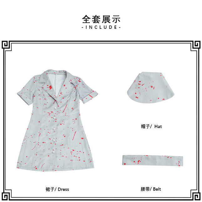 Silent Hill 2RE Female Nurse Cos Clothing Silent Hill Re-plate Horror Zombie Nurse Secondary cosplay Clothing