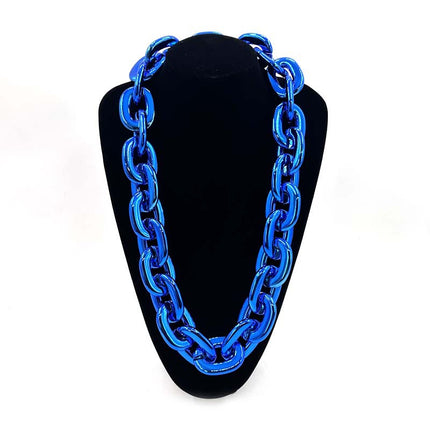 2025 Halloween Christmas Necklace Holiday Party Team Fan Ccb Thick Necklace Exaggerated Hip-Hop Big Gold Chain