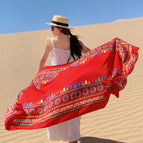 M152-01 antelope border-red / 180*90cm