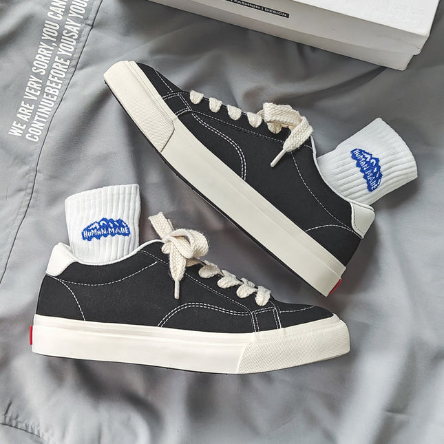 Autumn New Retro Sneakers Suede Couple Sneakers Breathable Canvas Shoes Men's Trendy Men's Casual Shoes - Clearance