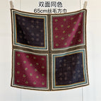 Four-square grid flower medium silk hair / 65cm