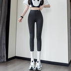 Dark gray [high-waisted slimming nine-point leggings] / M [recommendation 40-50kg ]