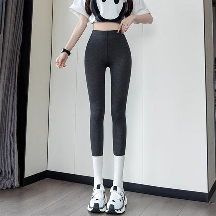 Source Nine-Point Thin Slim Fit Can Be Worn Outside in Spring and Autumn High-Elastic Seven-Point High-Waist Seamless Non-Curling Yoga Hair Replacement