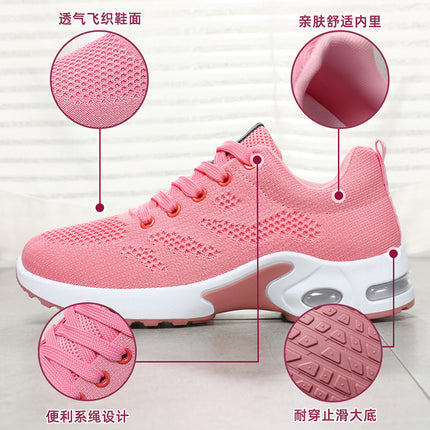 Women's Shoes 2026 New Korean Style Fashion Trendy Foreign Trade Running Shoes Soft Sole Breathable Sports Shoes Air Cushion Shoes for Women