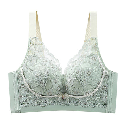 Wireless Plus size underwear women's breast adjustment bra thin big chest small push up breast collection anti-sagging