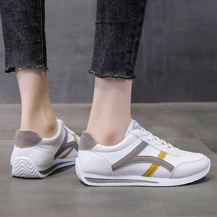 Sports White Shoes Women's 2025 New Autumn Breathable Women's Shoes Internet Celebrating Fashion Forrest Gump Shoes All-match Flat Trendy Shoes