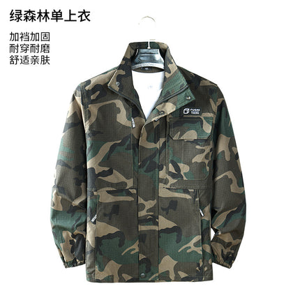 Men's Spring and Autumn Wear-Resistant Suit Camouflage Suit Water-Repellent Breathable Wear-Resistant Construction Site Auto Repair Machine Repair Work Upper and Lower Clothes