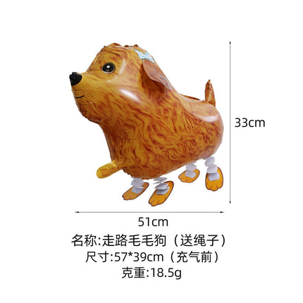 Walking animal balloon online celebrity cartoon walking pig balloon night market stall push aluminum film balloon wholesale
