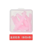 8 large rubber strips (pink)
