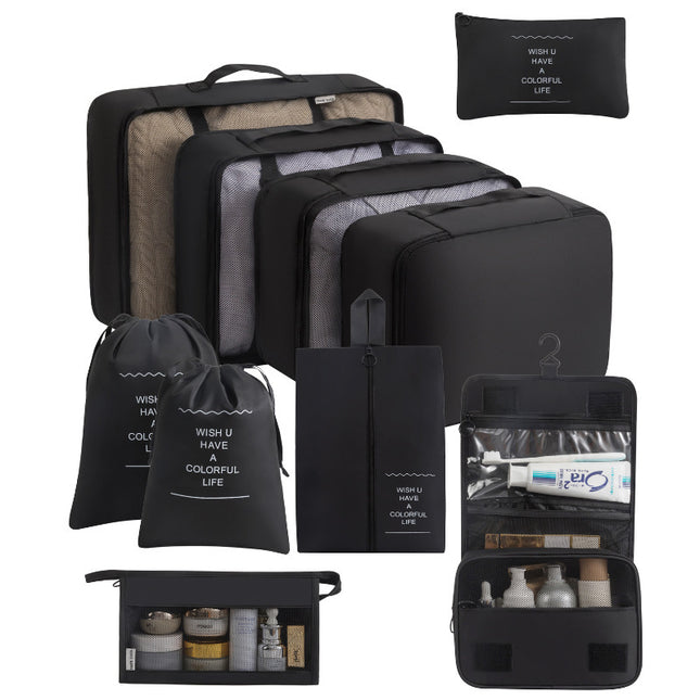 Cross-border Travel Storage Bag Ten-piece Set Business Travel Storage Bag Large Capacity Storage Bag Waterproof Travel Storage Bag