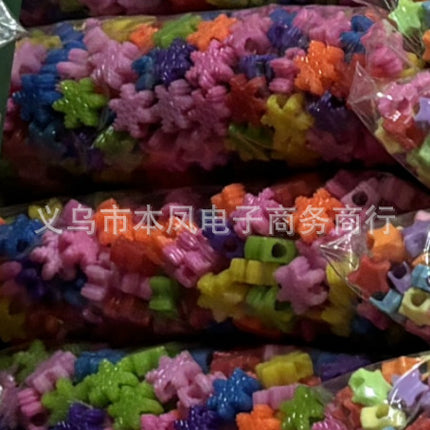 solid color color beads diy bracelet string loose beads material children beaded handmade keychain jewelry accessories