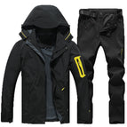 Men's black clothes + black pants / L