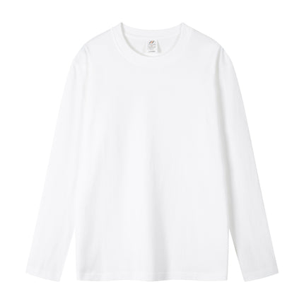 Pure Cotton T-Shirt Printed Logo Crewneck Long Sleeve T-Shirt Customized Printing Class Clothes Corporate Work Clothes Cultural Shirt Advertising Shirt