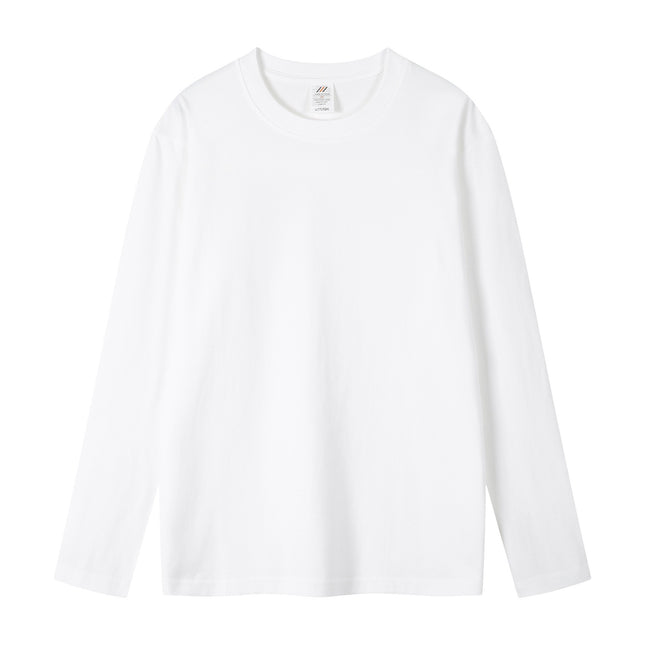 Pure Cotton T-Shirt Printed Logo Crewneck Long Sleeve T-Shirt Customized Printing Class Clothes Corporate Work Clothes Cultural Shirt Advertising Shirt