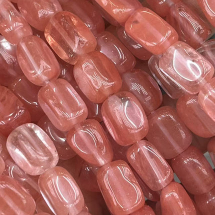 Natural Red Agate Irregular Rectangular Column, Pink Quartz, Lapis Lazuli, Loose Beads, Necklace, Bracelet, DIY Jewelry Accessories, Pendant