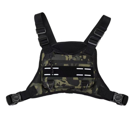 Outdoor Tactical Chest Bag Men's Multifunctional Training Running Gym Bag Functional Vest Bag Military Fan Tactical Vest Bag