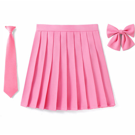 Factory Outlet in stock New High Waist Japanese plus size Animation Pleated Skirt Spring and Autumn COS Class Uniform School Uniform Men's and Women's Skirt