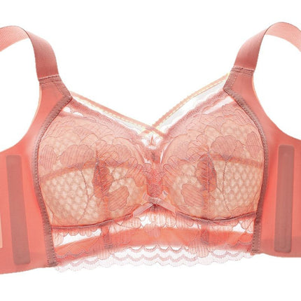 Plus-Size Seamless Bra for Women, Wireless Push-Up Bra for Fuller Figures, Anti-Sagging, Minimizes Large Busts, Thin Style
