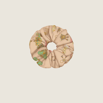 Summer New War Horse Tassel Women's Twill Silk Decoration Large Intestine Hair Band Headwear Hair Accessories Hair Band Horsetail Tie Headband