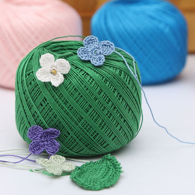 No. 10 Lace Thread Micro Hook Shuttle Weaving Handmade DIY Miniature Doll Fine Wool Crochet Ball 20g Wholesale
