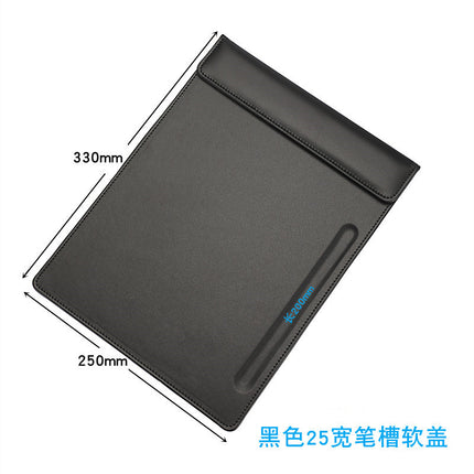 Wholesale a4 business leather meeting signing tablet clip hotel contract signature document magnetic Menu Pad clip