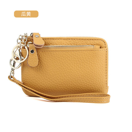 2022 New First Layer Cowhide Hand Small Wallet Simple Multifunctional Genuine Leather Hand with Coin Purse for Women Wholesale