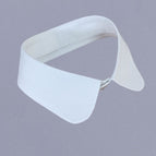 Front button white round neck