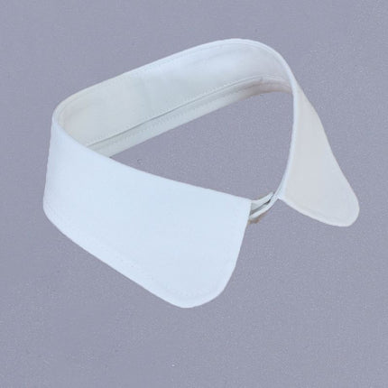 All-Match Decorative Single Collar Solid Color Shirt Collar Women's Collar Bib Summer Fake Collar Cotton Street Small Square Collar