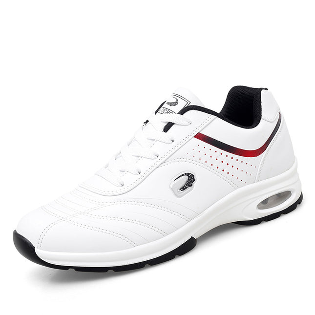 Cross-border New Men's Board Shoes Fashion Travel Running Men's Shoes Casual Shoes Lightweight Trendy Sports Leather White Shoes
