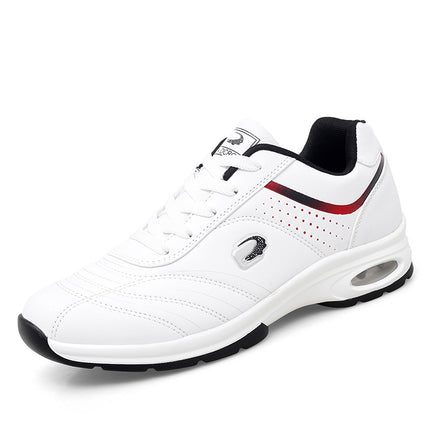 Cross-border New Men's Board Shoes Fashion Travel Running Men's Shoes Casual Shoes Lightweight Trendy Sports Leather White Shoes