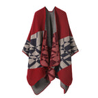 Geometric Floral-Red / 160-135cm