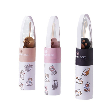 Five Fold Ultra Light Portable Sunny Umbrella Black Rubber Sun Protection UV Protection Sun Umbrella Cat Claw Cartoon Folding Women's Sunshade Umbrella