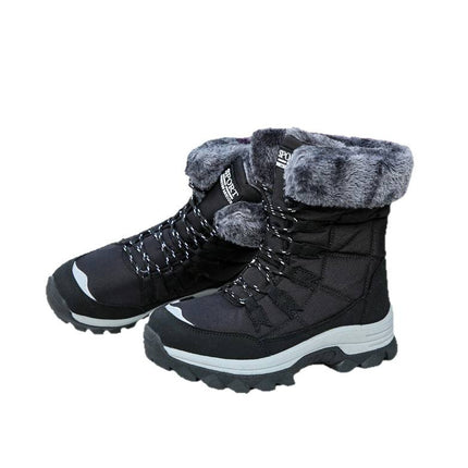Warm Boots, Snow Boots, Plus Size, Thickened Outdoor Cold-Proof Snow Boots, Winter Women's Fleece-Lined Boots