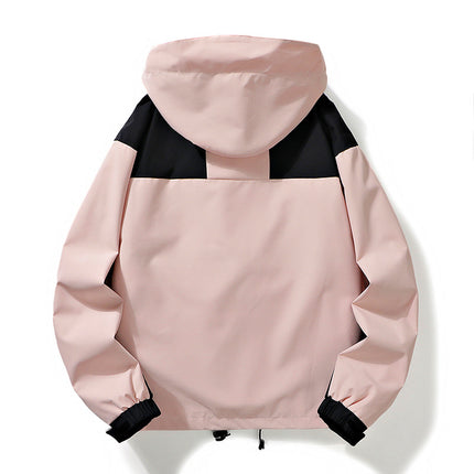 Men's and Women's Windproof Outdoor Mountaineering Suit Three-in-One Removable Shake Grain Liner Couple's Hooded Jacket