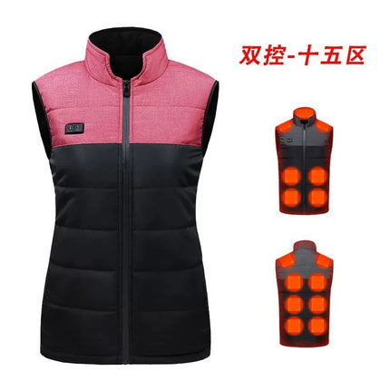 New winter electric heating vest for men and women household warm and comfortable constant temperature heating vest factory cross-border wholesale