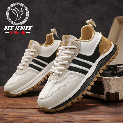 Bee Wolf Flagship Store European New Spring/Summer Men's Shoes Soft Elastic Running Mesh Retro Sports Casual Forrest Gump Shoes