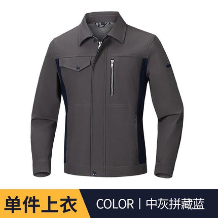 Spring and Autumn Work Clothes Season Anti-Static Suits for Men and Women Auto Repair Wear-Resistant Work Clothes Gas Station Labor Protection Clothes Work Clothes Professional