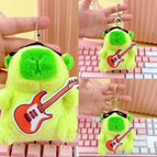 Bead chain style / Green orange guitar capibara