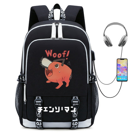 Anime Chainsaw Man Chainsaw Man peripheral schoolbag student male travel bag chain saw Man computer backpack
