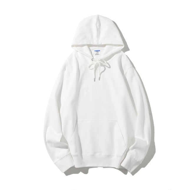 Japanese-Style Simple Sweatshirt 300g Heavyweight Healthy Fabric Hoodie Matcha Green Avocado Green Brightening Loose Top