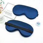Simulated silk adjustment buckle navy blue