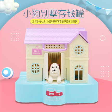 Automatic money-eating Net red money-stealing dog piggy bank money-eating dog piggy bank money-saving children's Dog House coin children's toy